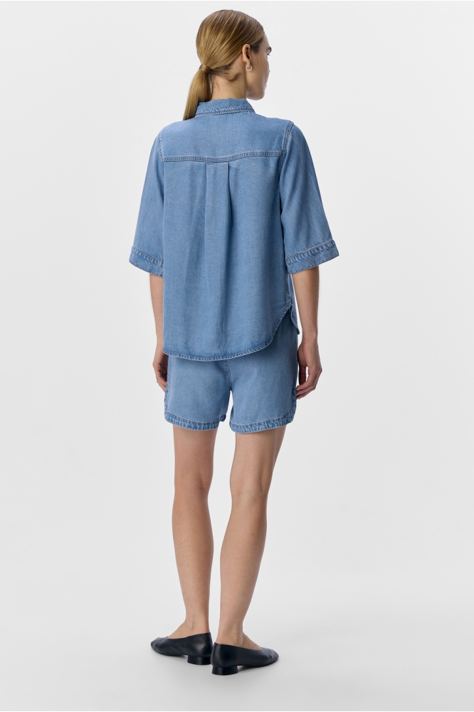 OBJFRAME 2/4 RE DENIM TOP NOOS 23046164 LIGHT BLUE DENIM